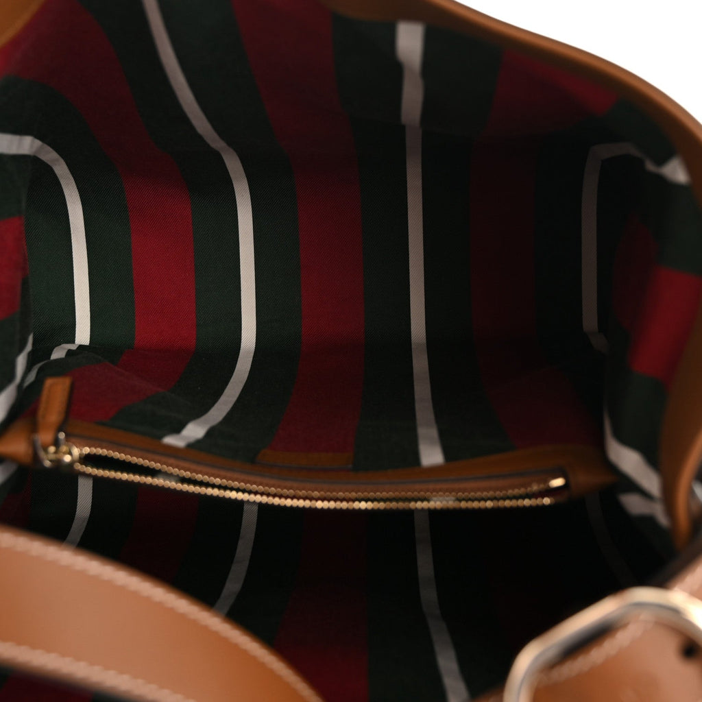 GG Icon Monogram Padlock Shoulder Bag Beige Dark Brown product image 5, provided for visual reference and product detail