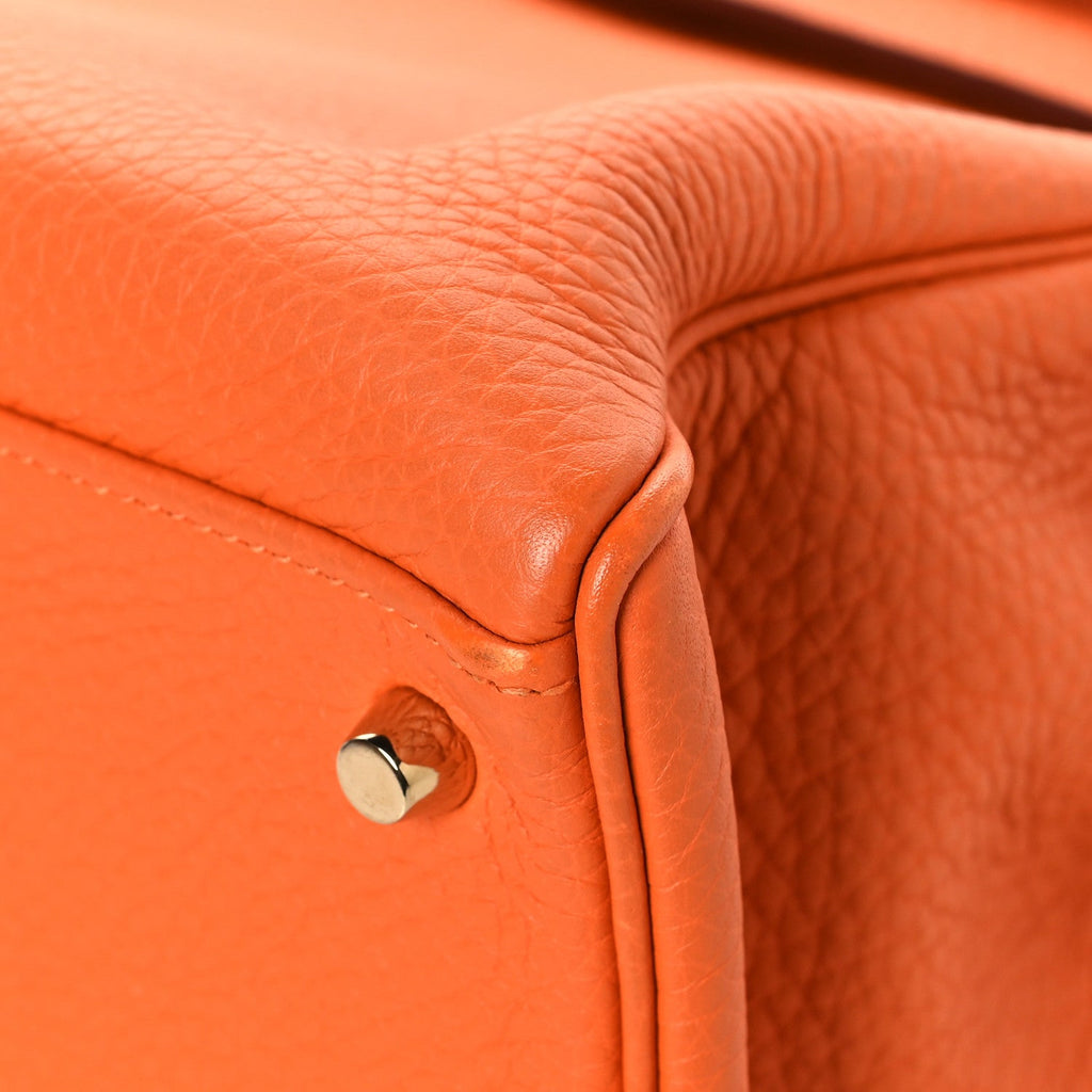 Taurillon Clemence Kelly Retourne 35 Orange product image 10, provided for visual reference and product detail review