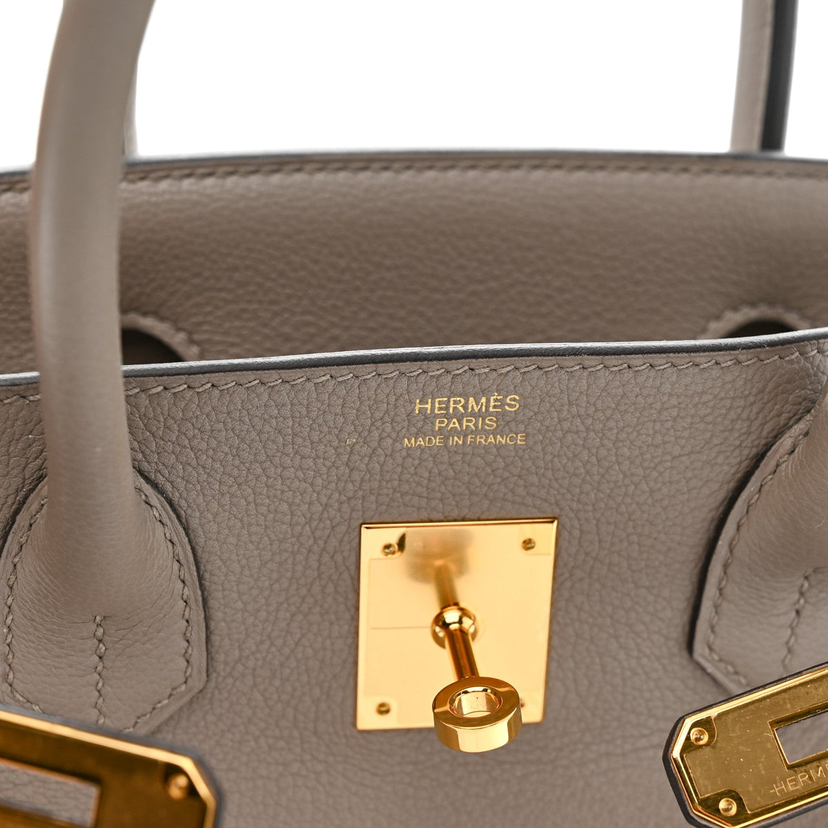Taurillon Novillo Birkin 30 Gris Asphalte product image 6, provided for visual reference and product detail review