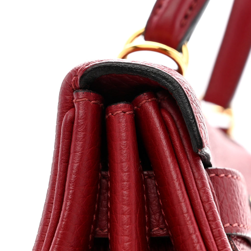 Taurillon Clemence Kelly Retourne 28 Rouge Grenat product image 14, provided for visual reference and product detail review