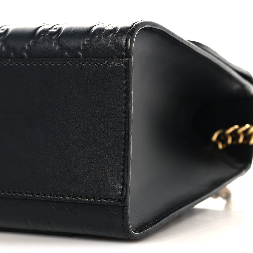 Guccissima Medium Padlock Shoulder Bag Black product image 10, provided for visual reference and product detail review