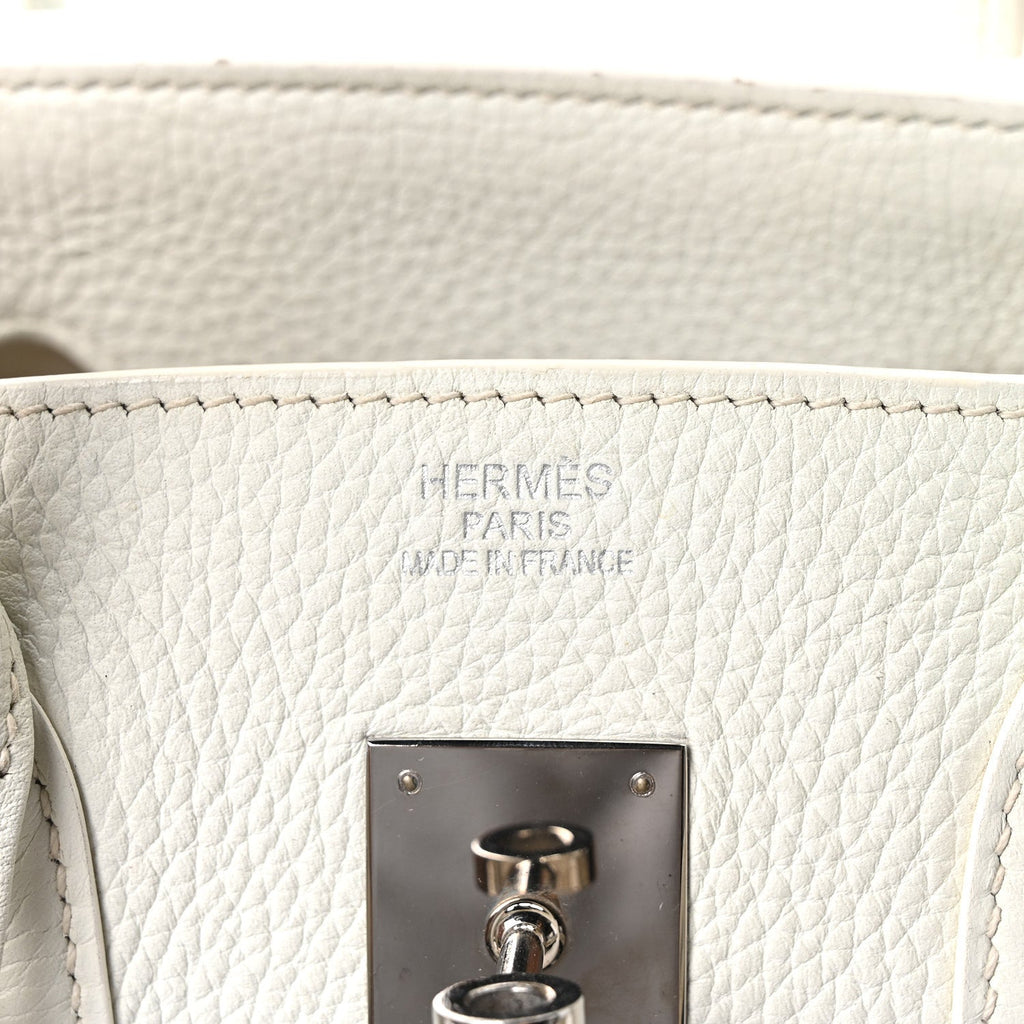 Togo Birkin 35 White product image 5, provided for visual reference and product detail review