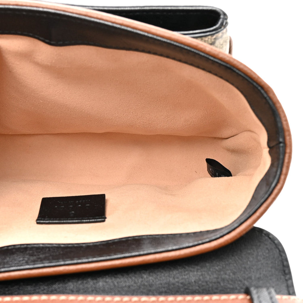 GG Supreme Monogram New Sakai Lux Calfskin Mini Padlock Flap Pocket Shoulder Bag Beige Ebony Black Cuir product image 5,