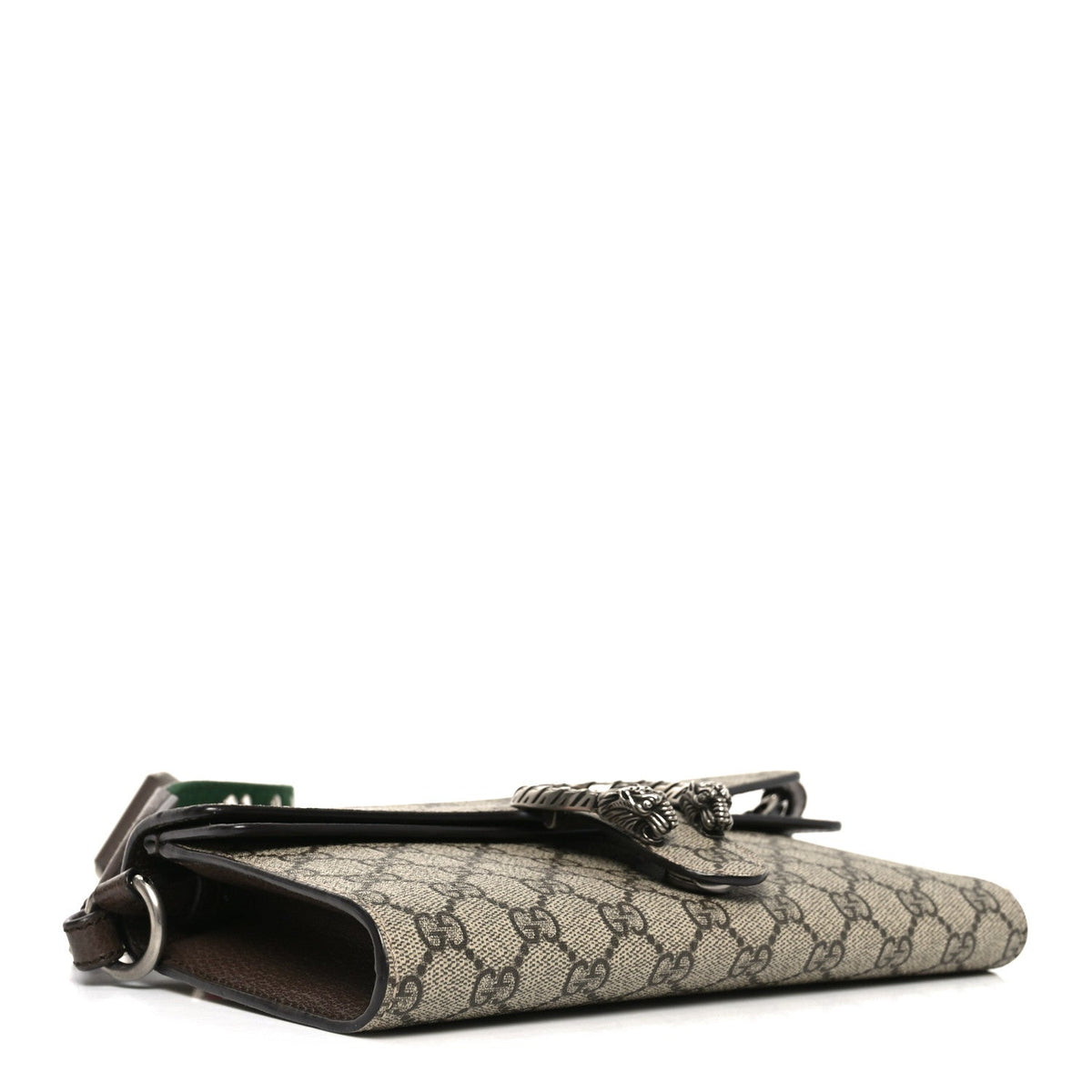 GG Supreme Web Monogram Textured Dollar Calfskin Dionysus Small Shoulder Bag Beige Ebony New Acero product image 4, provided