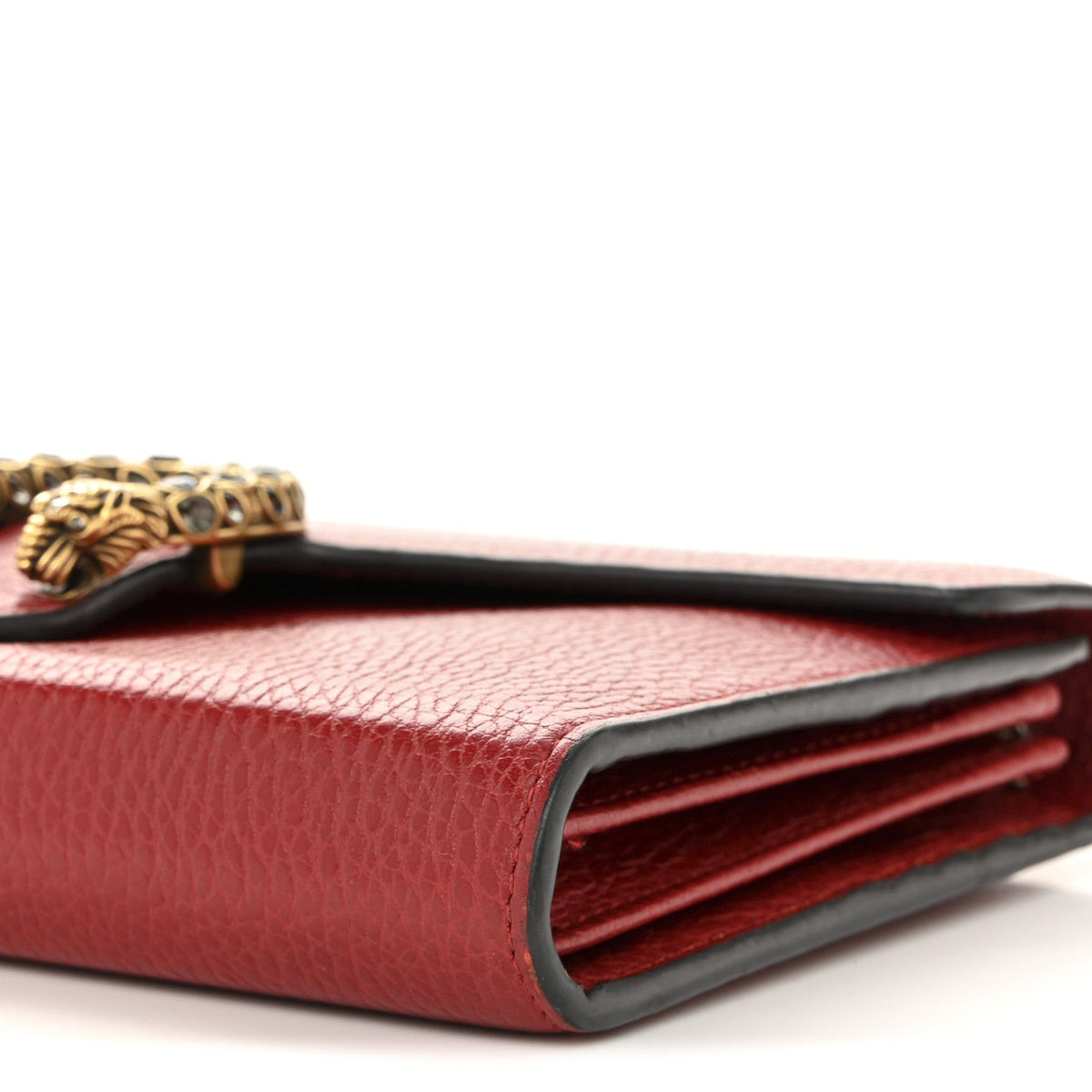 Calfskin Mini Dionysus Chain Wallet Hibiscus Red product image 10, provided for visual reference and product detail review