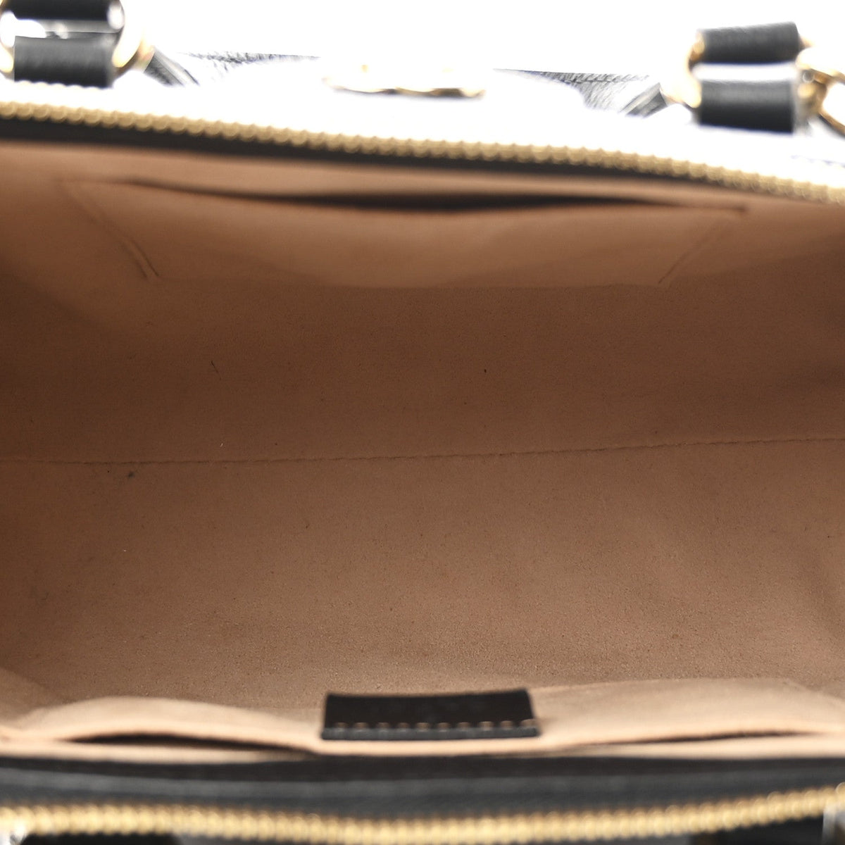 Textured Calfskin Web Small Ophidia Tote Bag Black product image 5, provided for visual reference and product detail review