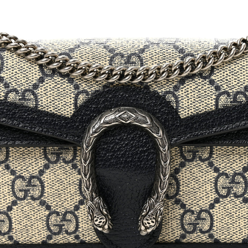 GG Supreme Monogram Textured Dollar Calfskin Super Mini Dionysus Shoulder Bag Beige Blue product image 7, provided for