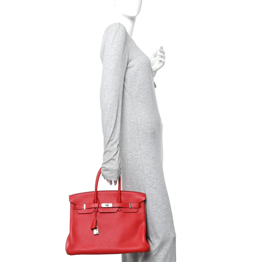 Togo Birkin 35 Rouge Casaque product image 3, provided for visual reference and product detail review