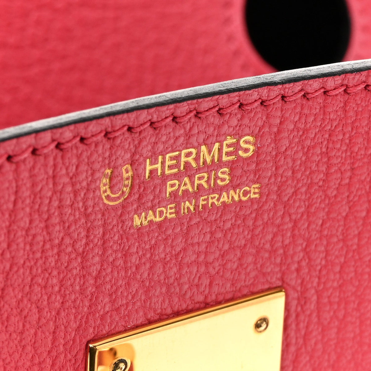 Chevre Mysore Horseshoe Birkin 30 Bougainvillea Black product image 5, provided for visual reference and product detail