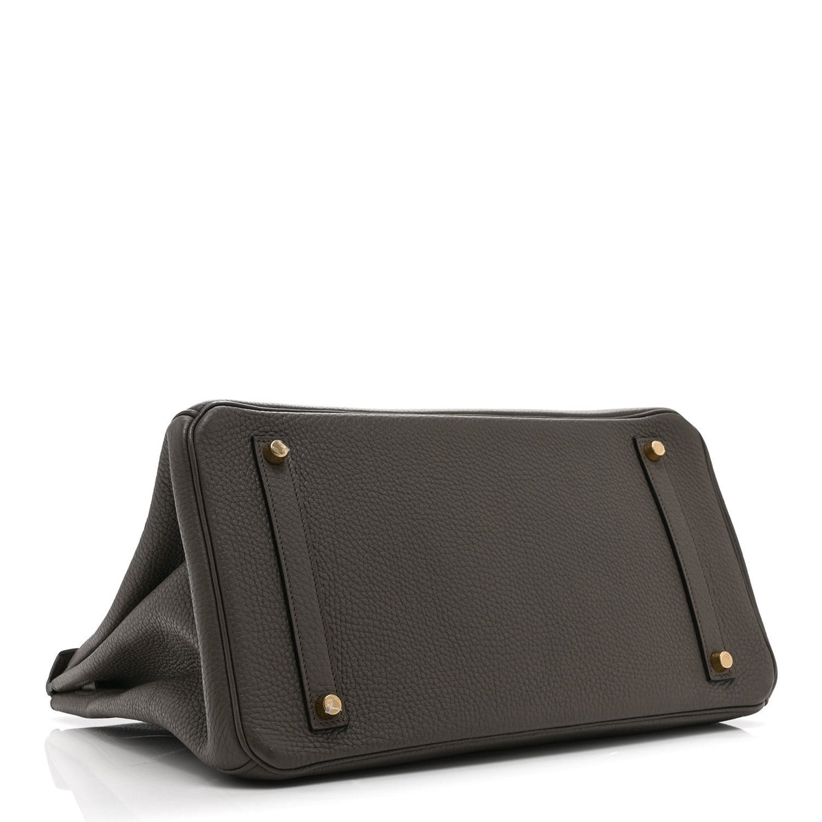 Taurillon Clemence Birkin 35 Etain product image 4, provided for visual reference and product detail review