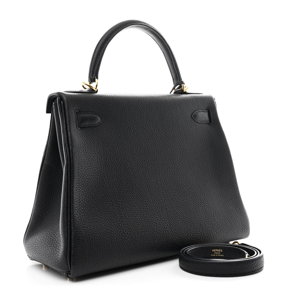 Togo Kelly Retourne 28 Black product image 3, provided for visual reference and product detail review