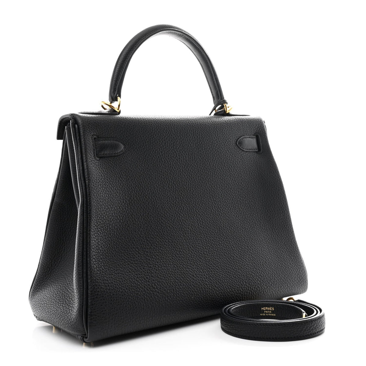 Togo Kelly Retourne 28 Black product image 3, provided for visual reference and product detail review
