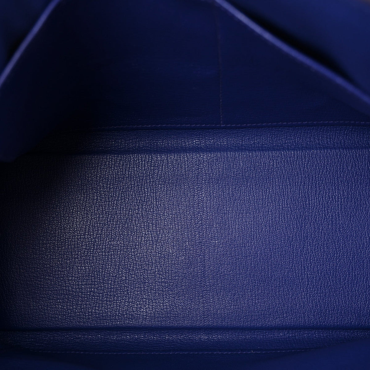 Taurillon Clemence Kelly Retourne 32 Bleu Electrique product image 5, provided for visual reference and product detail review