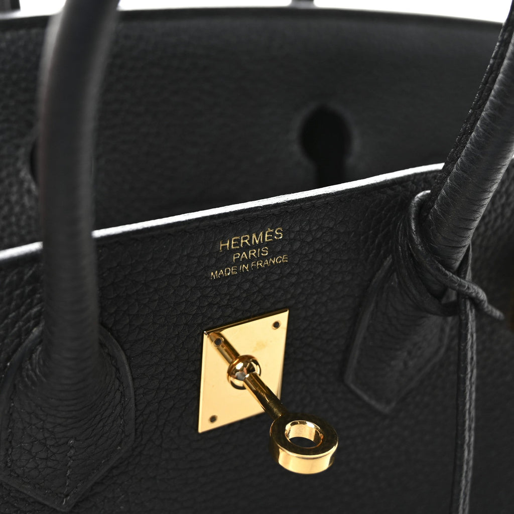 Togo Birkin 25 Black product image 6, provided for visual reference and product detail review