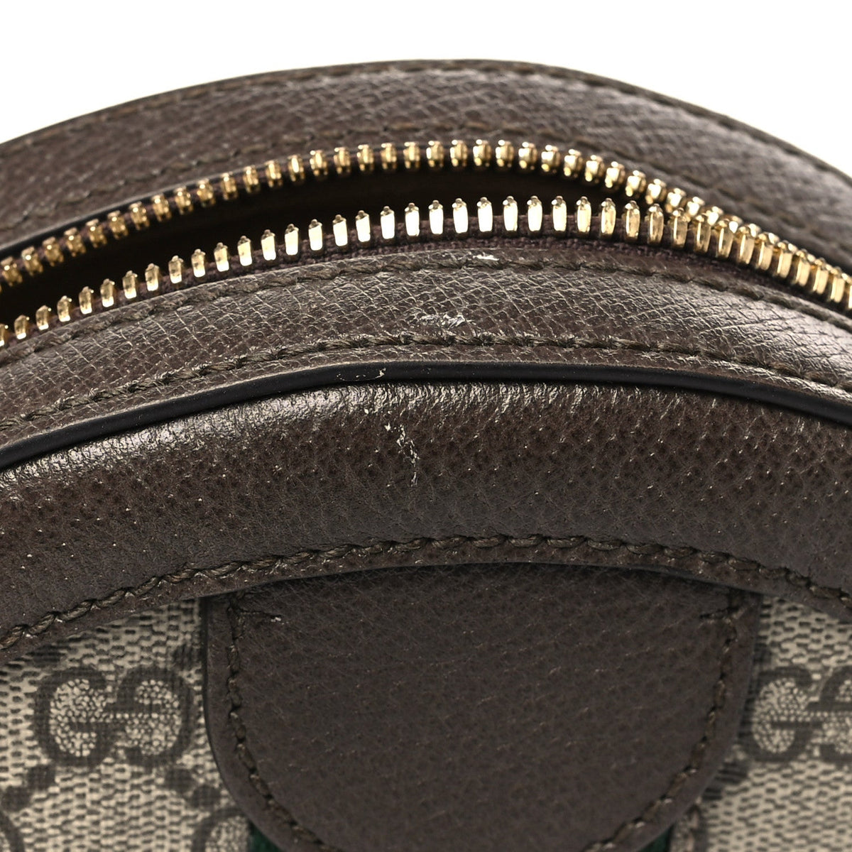 GG Supreme Monogram Web Mini Ophidia Round Shoulder Bag Brown product image 11, provided for visual reference and product