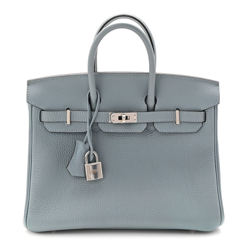 Togo Verso Birkin 25 Bleu Lin Chai product image 1, provided for visual reference and product detail review