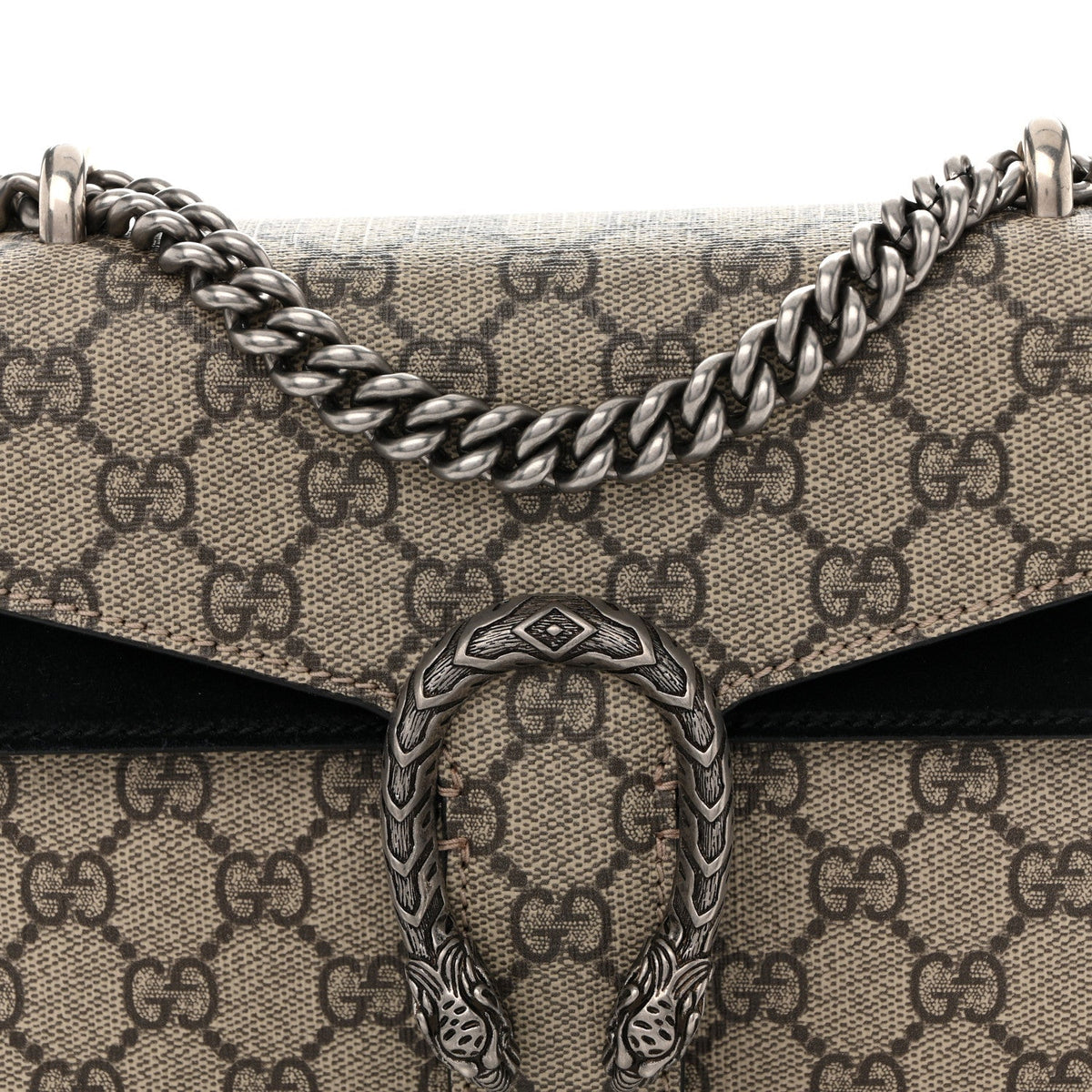 GG Supreme Monogram Mini Dionysus Shoulder Bag Black product image 8, provided for visual reference and product detail review