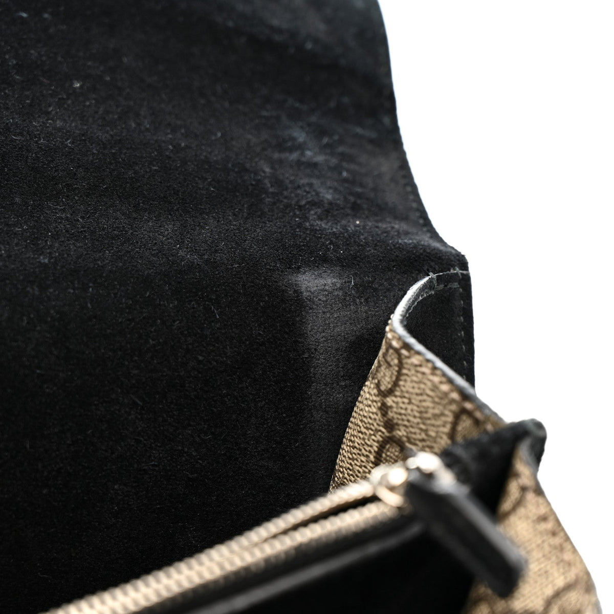GG Supreme Monogram Medium Dionysus Shoulder Bag Black product image 12, provided for visual reference and product detail