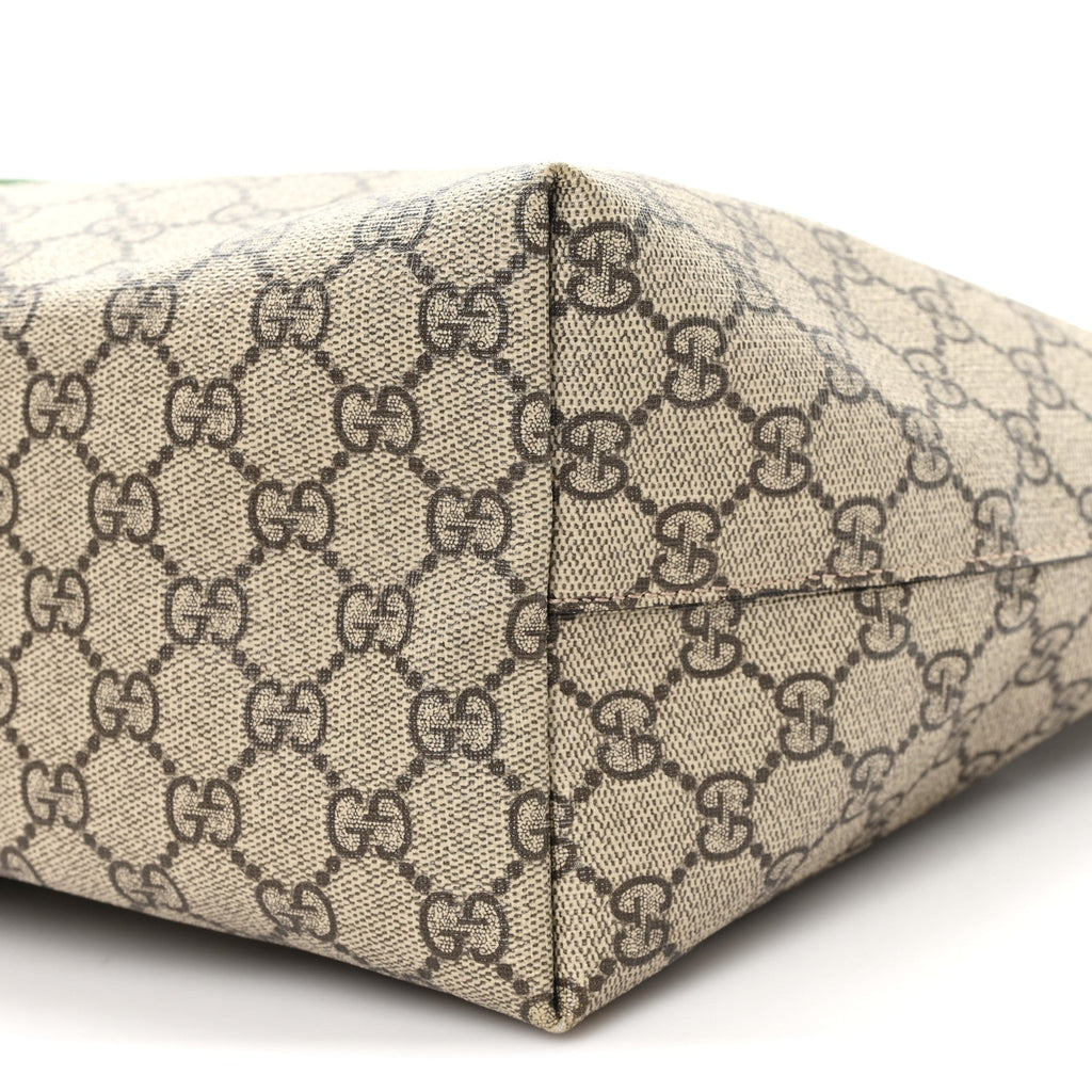 GG Supreme Monogram Medium Ophidia Shopping Tote Brown product image 10, provided for visual reference and product detail