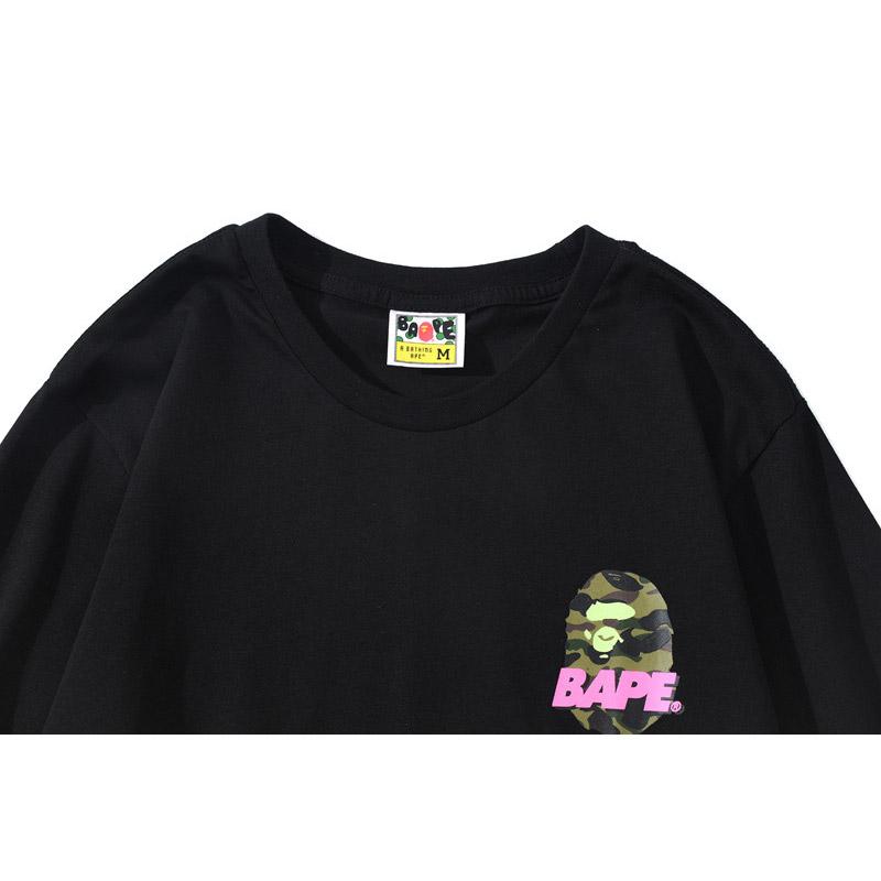 Bathing Ape T-Shirt Summer Men and Women Short-Sleeved Top product image 4, provided for visual reference and product detail