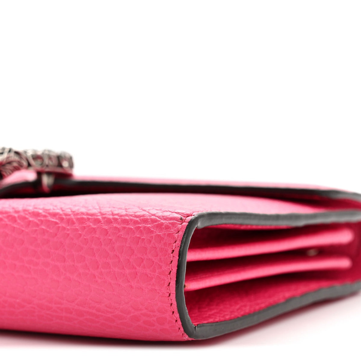 Dollar Calfskin Crystal Mini Dionysus Chain Wallet Box Pink product image 10, provided for visual reference and product