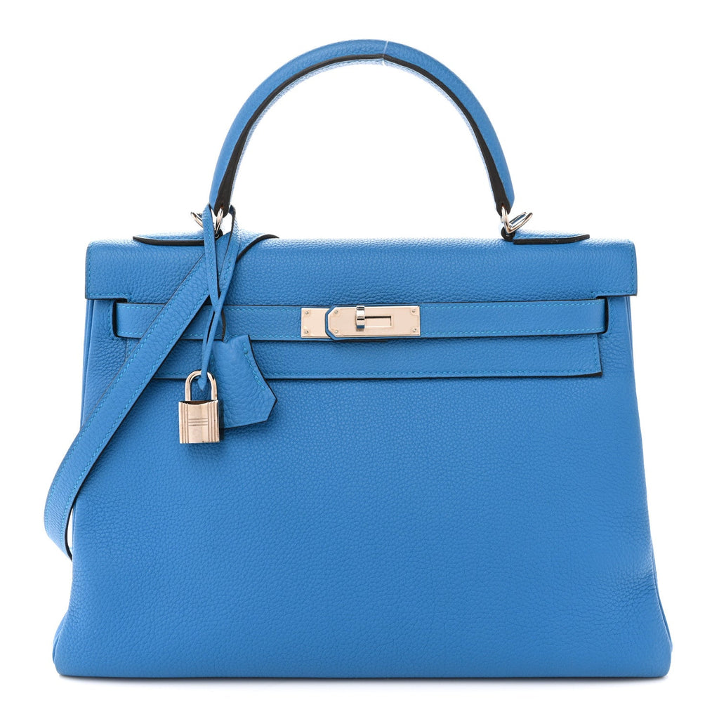 Togo Kelly Retourne 32 Bleu Zanzibar product image 1, provided for visual reference and product detail review