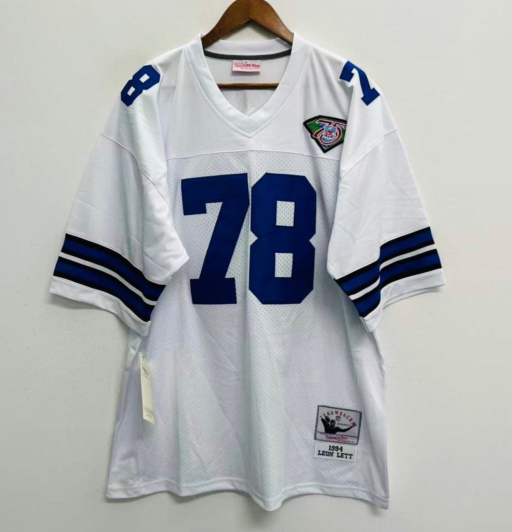 Leon Lett 1994 Dallas Cowboys Official NFL Jersey white product image 2