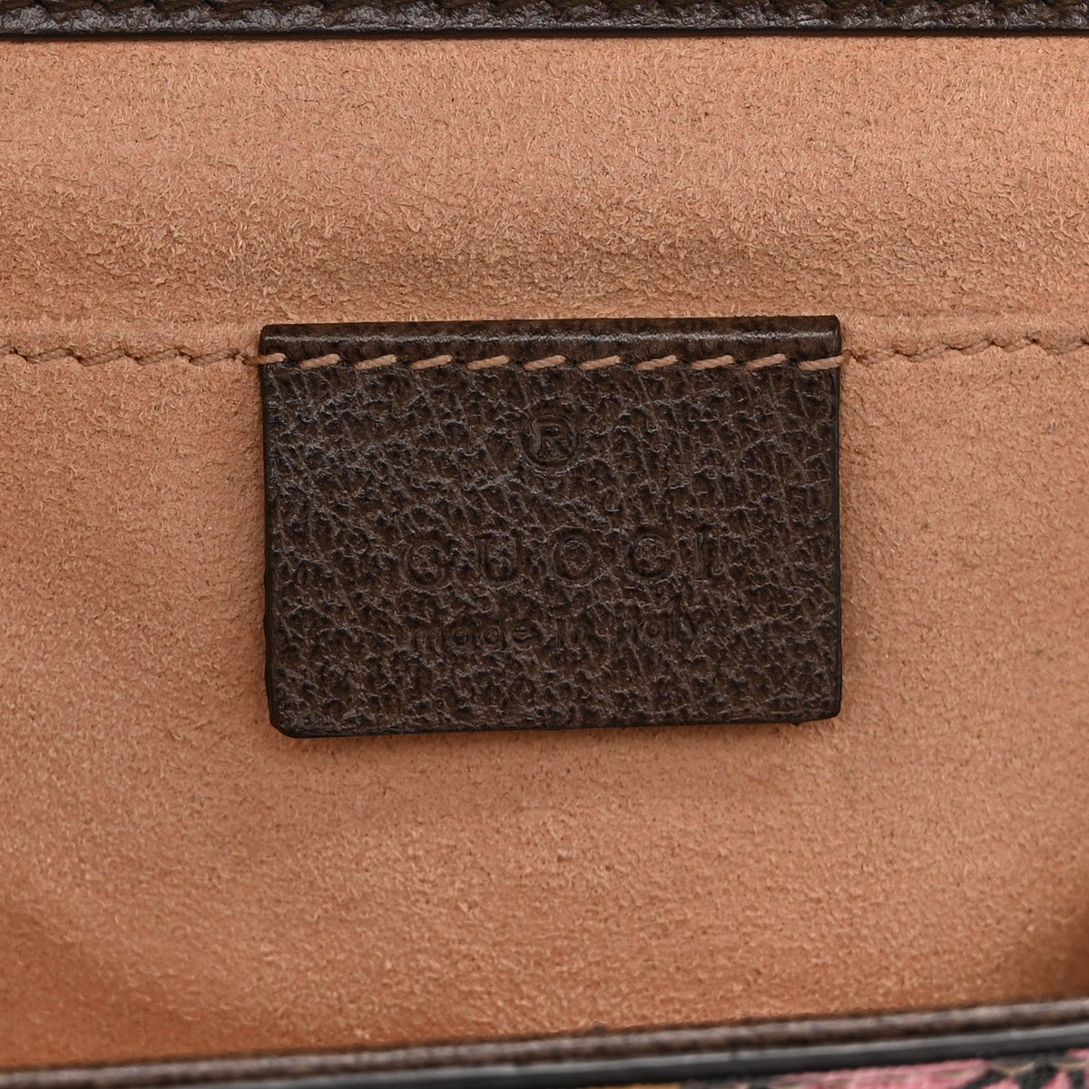 GG Supreme Monogram Bengal Small Padlock Shoulder Bag Beige Pink product image 6, provided for visual reference and product
