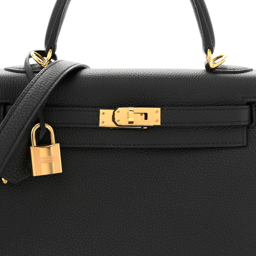 Togo Kelly Retourne 25 Black product image 8, provided for visual reference and product detail review