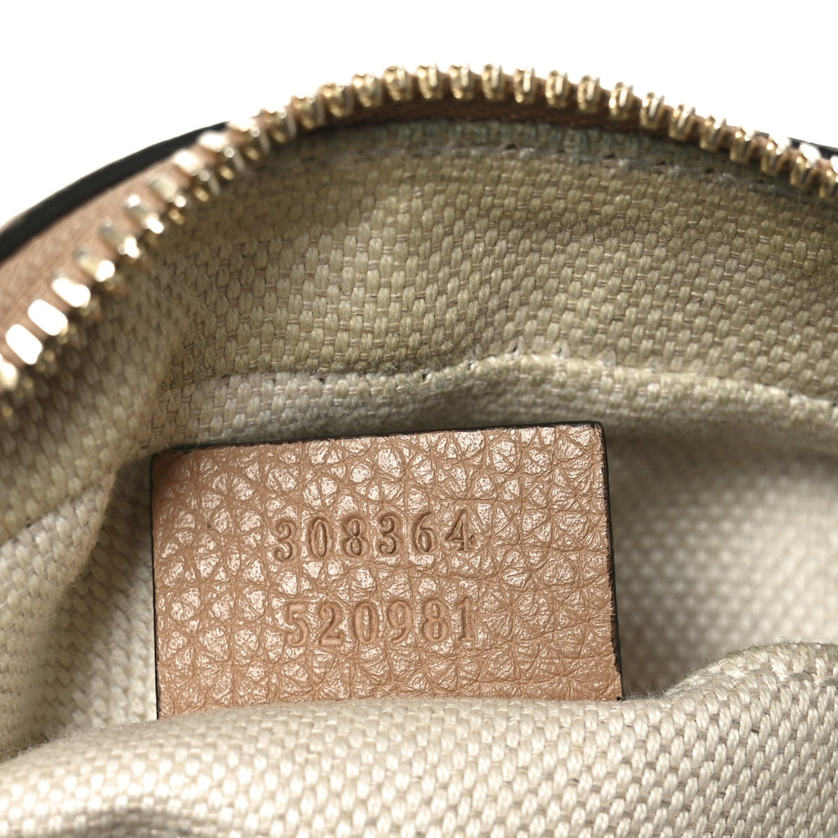 Pebbled Calfskin Small Soho Disco Bag Rose Beige product image 7, provided for visual reference and product detail review