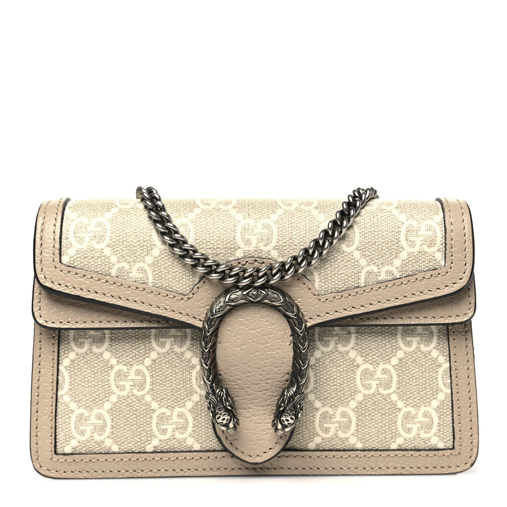 GG Supreme Monogram Textured Dollar Calfskin Super Mini Dionysus Shoulder Bag Beige Mystic White Oatmeal product image 1,