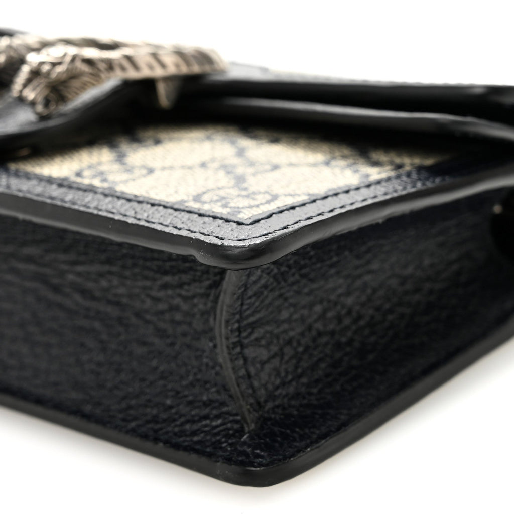 GG Supreme Monogram Textured Dollar Calfskin Super Mini Dionysus Shoulder Bag Beige Blue product image 9, provided for