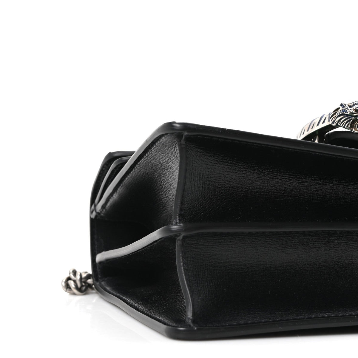 Snakeskin Enamel Small Dionysus Shoulder Bag Green product image 9, provided for visual reference and product detail review