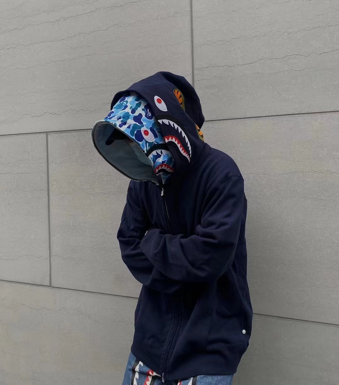 Bathing Ape Hoodie Camouflage Cardigan Men and Women Sweater Hoodie Coat product image 19, provided for visual reference and