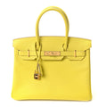Epsom BIRKIN 30 Lime product image 1, provided for visual reference and product detail review