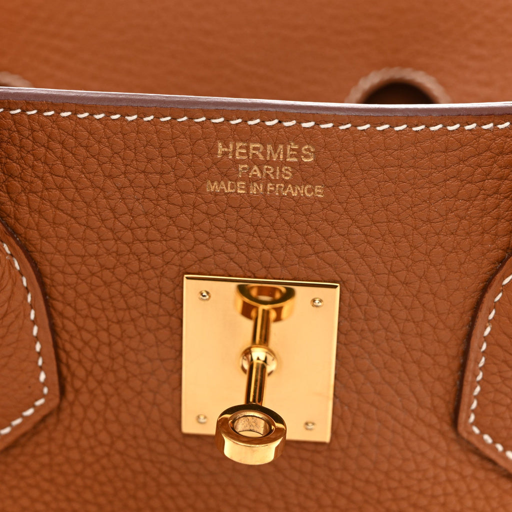 Taurillon Clemence Birkin 35 Gold product image 6, provided for visual reference and product detail review