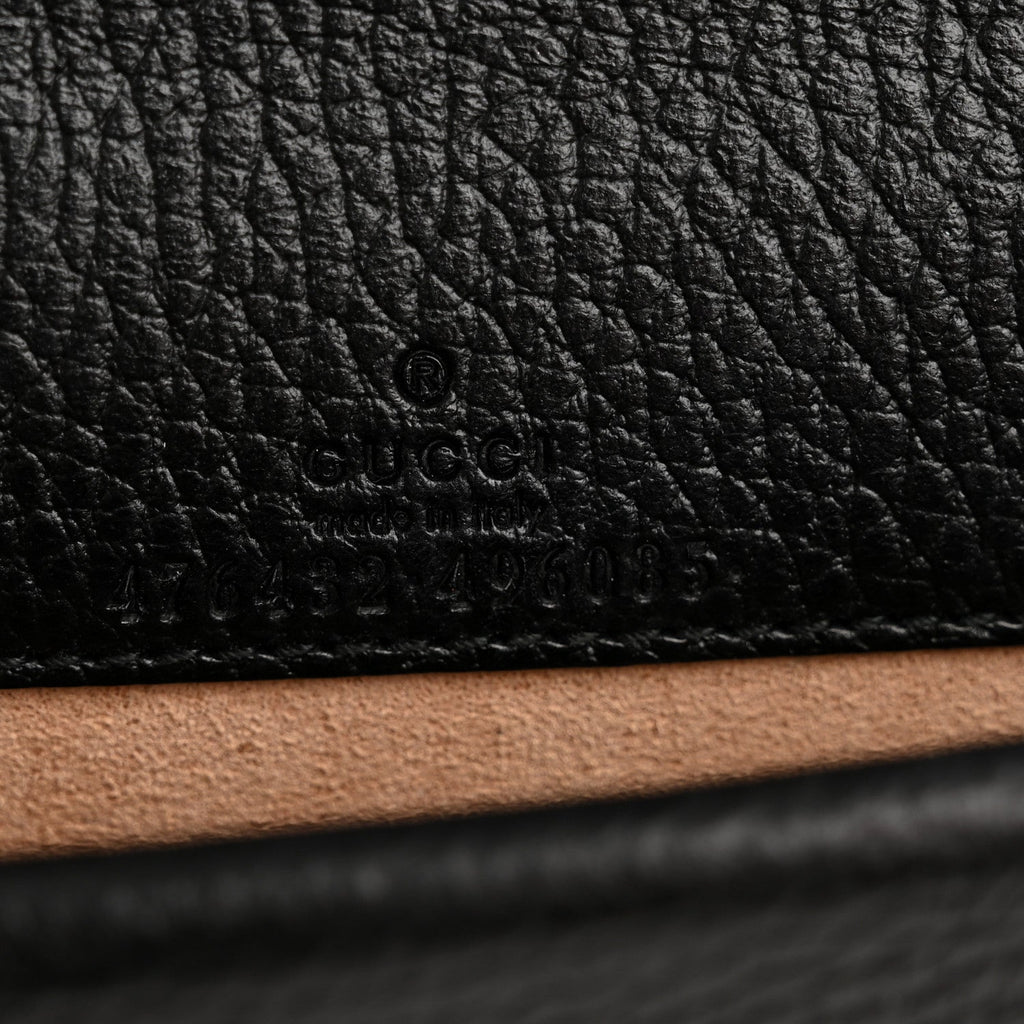Calfskin Super Mini Dionysus Shoulder Bag Black product image 6, provided for visual reference and product detail review