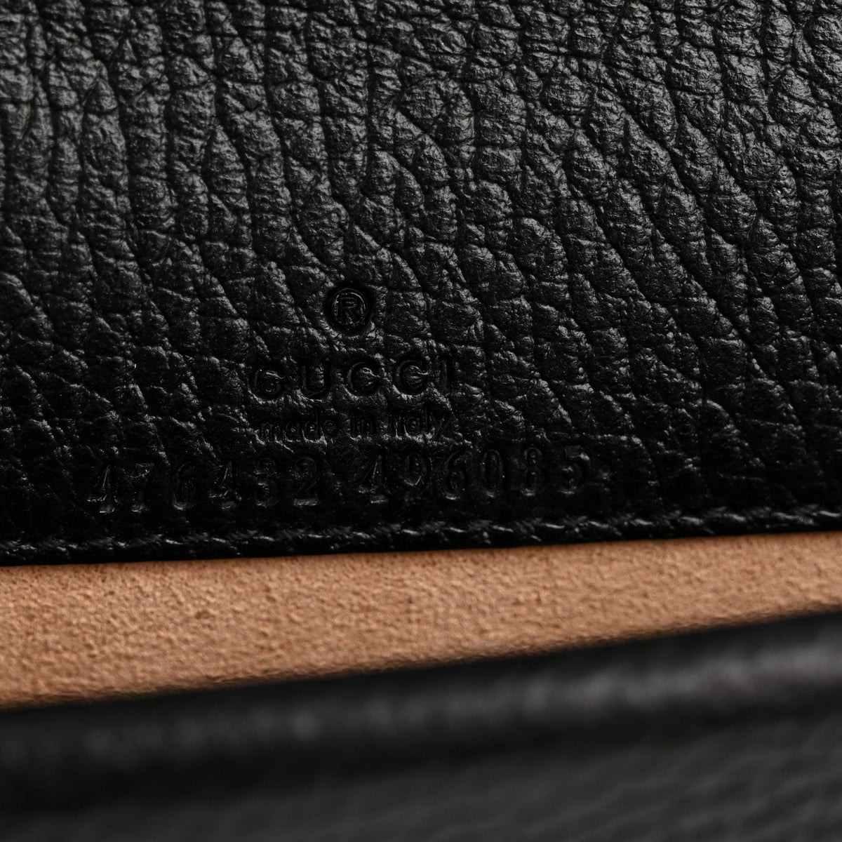 Calfskin Super Mini Dionysus Shoulder Bag Black product image 6, provided for visual reference and product detail review