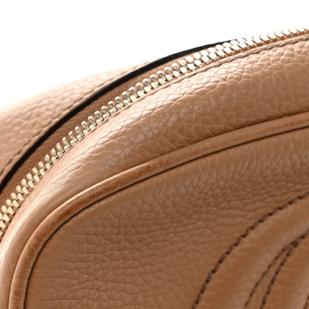 Pebbled Calfskin Small Soho Disco Bag Camelia product image 14, provided for visual reference and product detail review