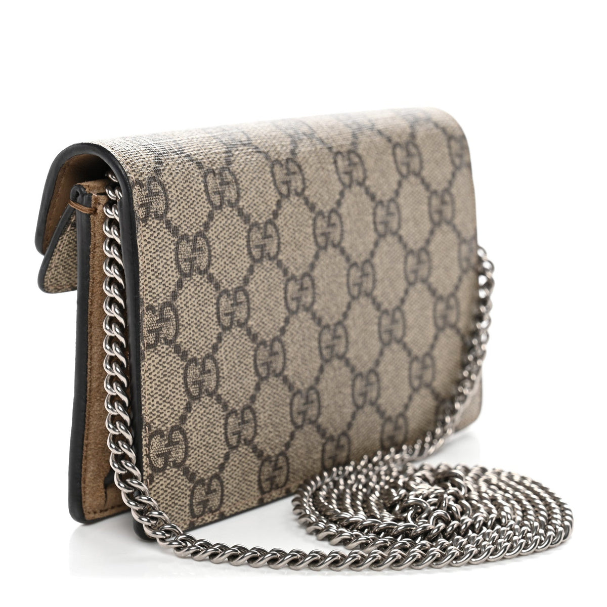 GG Supreme Monogram Super Mini Dionysus Shoulder Bag Taupe product image 3, provided for visual reference and product detail