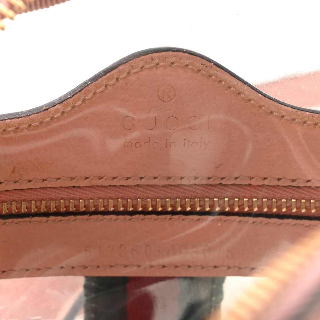 Vinyl Web Mini Ophidia Transparent Shoulder Bag Perfect Pink product image 15, provided for visual reference and product