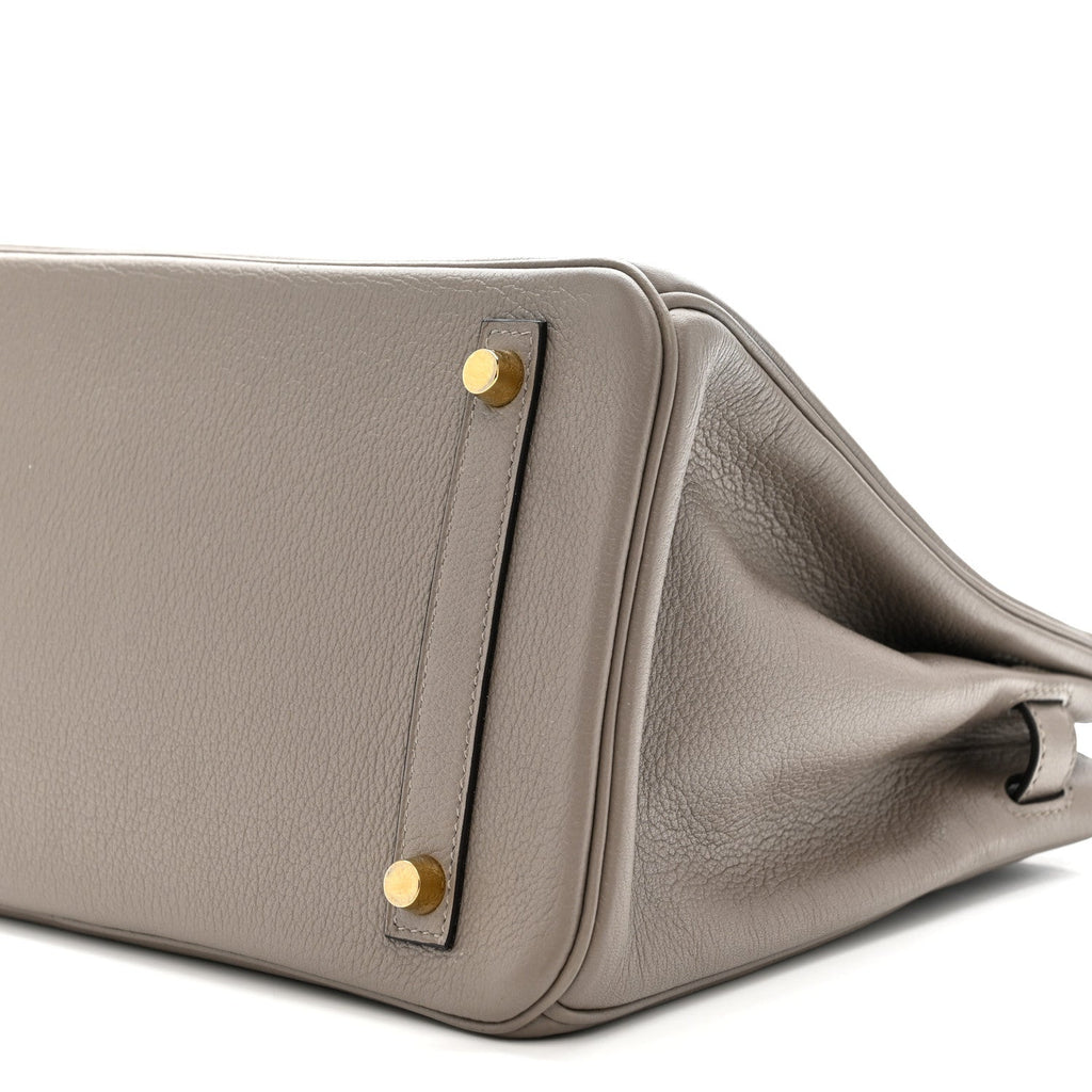 Taurillon Novillo Birkin 30 Gris Asphalte product image 10, provided for visual reference and product detail review