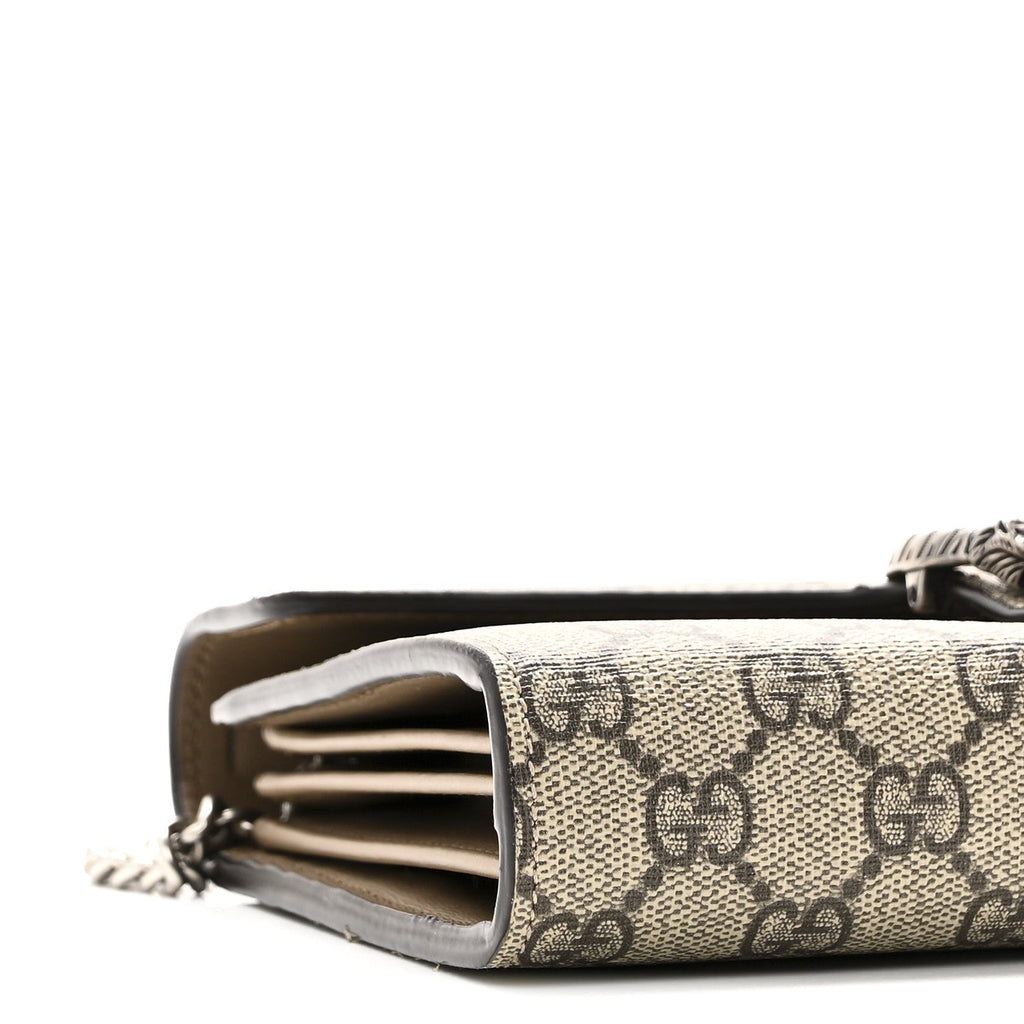 GG Supreme Monogram Mini Dionysus Chain Wallet Beige Taupe product image 9, provided for visual reference and product detail