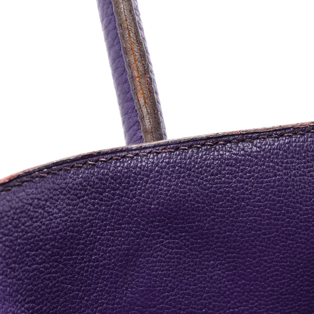 Taurillon Clemence Birkin 35 Iris product image 15, provided for visual reference and product detail review