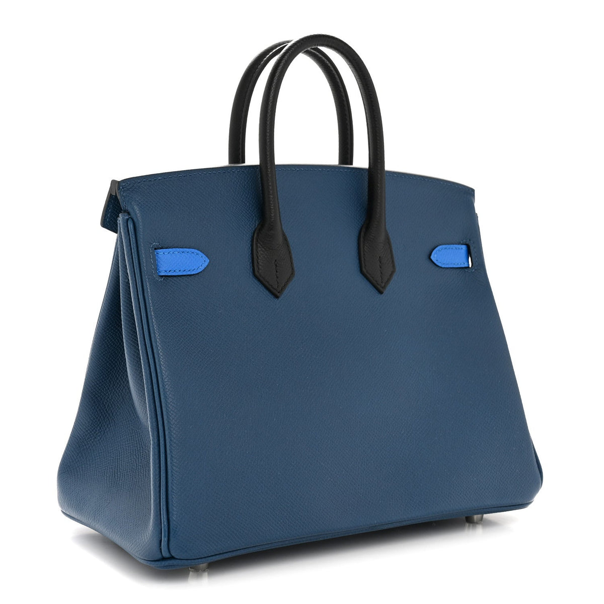 Epsom Tri-Color Birkin 25 Deep Bleu Bleu Hydra Black product image 3, provided for visual reference and product detail review