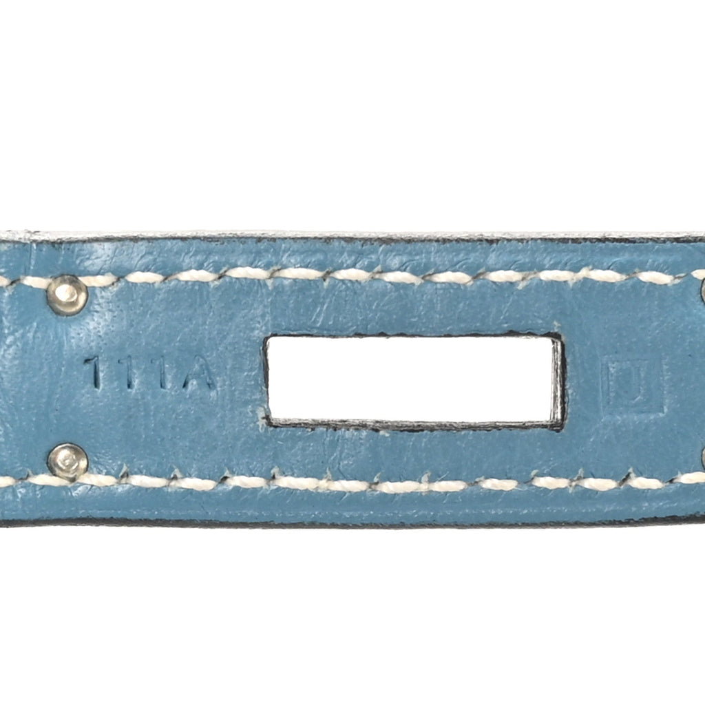 Taurillon Clemence Birkin 35 Blue Jean product image 6, provided for visual reference and product detail review