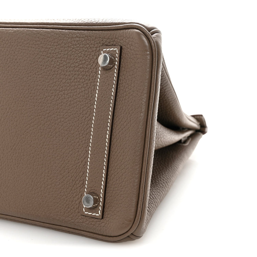 Taurillon Clemence Birkin 30 Etoupe product image 10, provided for visual reference and product detail review