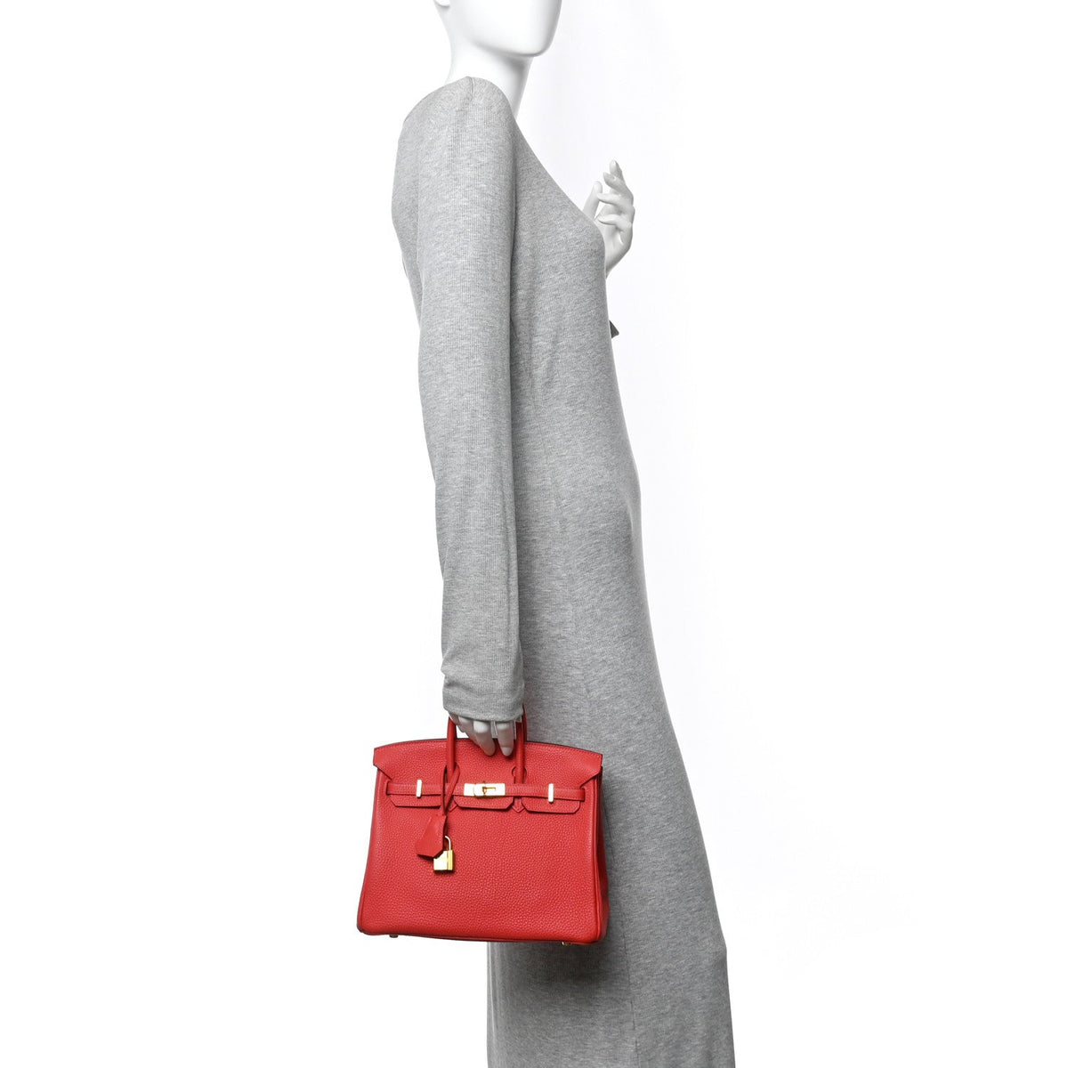 Togo Birkin 25 Rouge Pivoine product image 2, provided for visual reference and product detail review