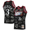 Allen Iverson Philadelphia 76ers Jersey Black Mitchell & product image 1