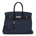 Togo Bi-Color Horseshoe Birkin 35 Bleu Nuit Black product image 1, provided for visual reference and product detail review